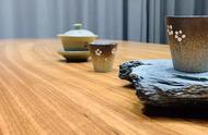 用一块胡桃木大板，轻松打造舒适茶室，你心动了吗？